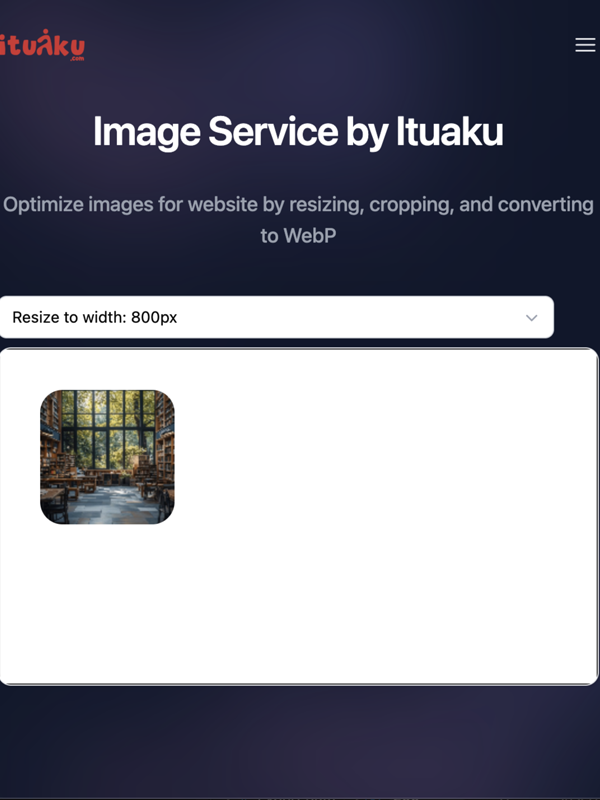 Image service - upload