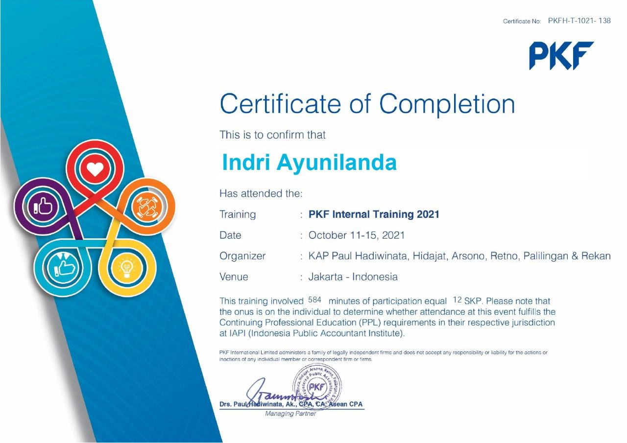 PKF Internal Training