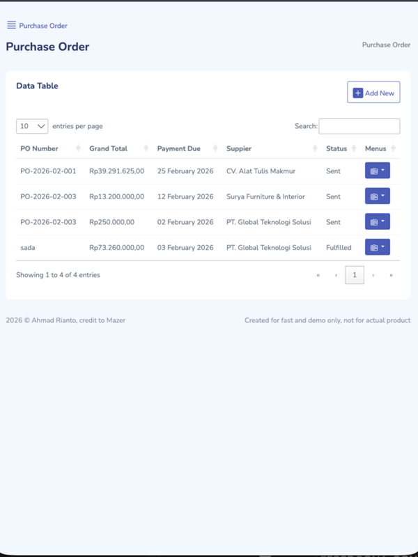 P2p - request table